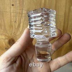 WATERFORD CRYSTAL STRAWBERRY SQUARE MASTER CUTTER DECANTER 10 with stopper