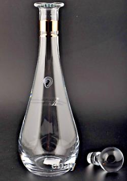 WATERFORD Clear Crystal Elegance Tall Decanter with Stopper Slovenia NIB