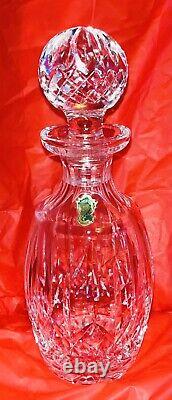 WATERFORD Crystal Irish Decanter 10x3.75 inches, Perfect Condition