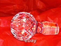 WATERFORD Crystal Irish Decanter 10x3.75 inches, Perfect Condition