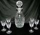Waterford Cut Crystal Glass Lismore 7 Piece Sherry Set (decanter + 6 Glasses)