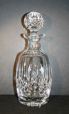 WATERFORD Cut Crystal Lismore HEAVY Vintage Decanter withStopperRound10.5x4