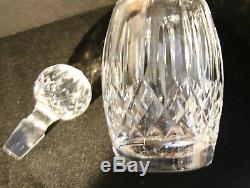 WATERFORD Cut Crystal Lismore HEAVY Vintage Decanter withStopperRound10.5x4