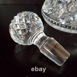 WATERFORD Elegant Solid Crystal ROLY POLY DECANTER+STOPPER (Lismore) Ireland