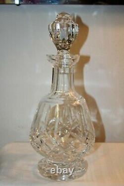 WATERFORD Solid Cut Crystal FOOTED BRANDY DECANTER Lismore
