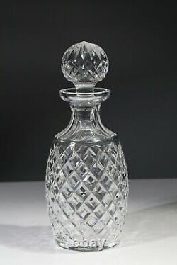 WATERFORD crystal ALANA pattern spirit decanter with stopper gothic etch 10-1/2