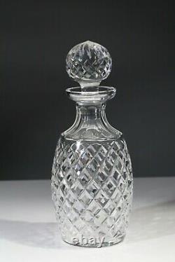 WATERFORD crystal ALANA pattern spirit decanter with stopper gothic etch 10-1/2
