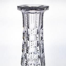 WC Anderson Thistle Wine Decanter w Stopper, Antique ABP Brilliant Cut Glass 17