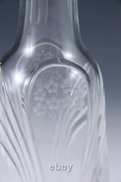 WMF Art Nouveau Jugendstil decanter polished pewter and cut glass German c1905