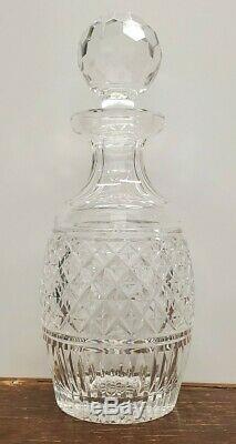 Waterford Castletown Cut Crystal Liquor Decanter With Facetted Stopper