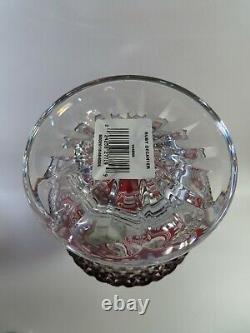 Waterford Clarendon Cut to Clear Ruby Red Decanter And Stopper