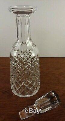 Waterford Crystal Alana 13 1/2 Tall Decanter Faceted & Diamond Cut