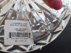 Waterford Crystal Classic Lismore Mini Ship Decanter New Unused Rare Ex Display