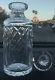 Waterford Crystal Clear Glass Crisscross Scotch/whiskey Decanter, Signed