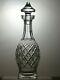 Waterford Crystal Comeragh Cut Round Wine Decanter 13 Tall