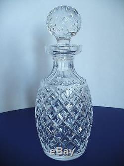 Waterford Crystal Cut Glass Limited Decanter w Stopper Handmade in Ireland
