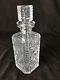 Waterford Crystal Giftware Square Whiskey Bourbon Decanter And Stopper Cut