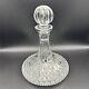 Waterford Crystal Lismore 10 1/4 Ships Decanter With Stopper Excellent