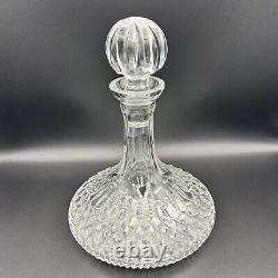 Waterford Crystal LISMORE 10 1/4 Ships Decanter With Stopper EXCELLENT
