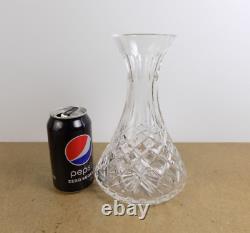 Waterford Crystal Lismore Carafe Signed 9 Tall Flat Bottom