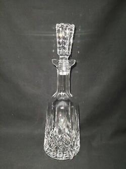 Waterford Crystal Lismore Decanter With Cut Stopper 13.5 Tall Near Perfect 5248