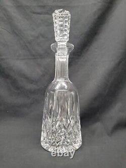 Waterford Crystal Lismore Decanter With Cut Stopper 13.5 Tall Near Perfect 5248