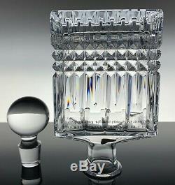 Waterford Crystal Lismore Diamond Cut Square Decanter MINT IN ORIGINAL BOX