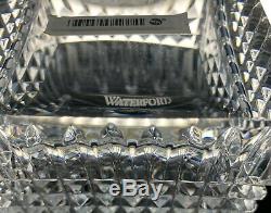 Waterford Crystal Lismore Diamond Cut Square Decanter MINT IN ORIGINAL BOX