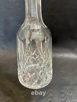 Waterford Crystal Lismore Pattern Decanter withStopper, 13 1/2 Tall, 4 1/4 Dia