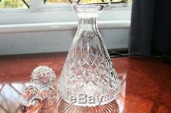 Waterford Crystal Lismore Roly Poly Decanter Undamaged Pristine Stopper 10.3/4