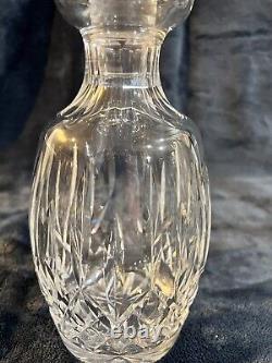 Waterford Crystal Lismore Spirit Decanter 10 5/8 -excellent-multi Cut Stopper