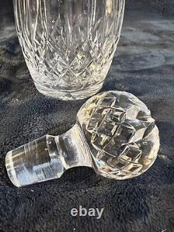Waterford Crystal Lismore Spirit Decanter 10 5/8 -excellent-multi Cut Stopper