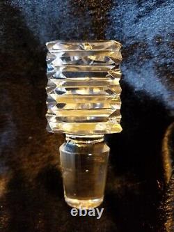 Waterford Crystal Strawberry Square Master Cutter Decanter, Vintage