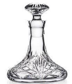 Waterford Crystal Tidmore Small Ships Decanter Carafe Stopper Whiskey 7.6 NEW
