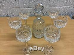 Waterford Crystal Tramore Hock Glasses Set X 6 And Matching Decanter