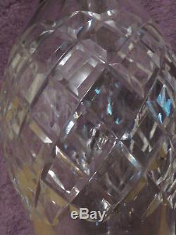 Waterford Crystal Wine Decanter Comeragh (cut) pattern- with stopper 13 high