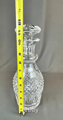 Waterford Cut Crystal COLLEEN 12 Decanter with Stopper Ring Neck MINT