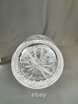 Waterford Cut Crystal COLLEEN 12 Decanter with Stopper Ring Neck MINT