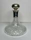 Waterford Cut Crystal Decanter With Sterling Silver Collar And Stopper