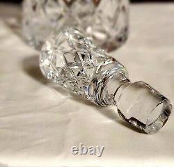 Waterford Cut Crystal Lismore Irish Decanter with Stopper Ireland 13 Vintage