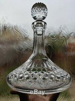 Waterford Cut Crystal Ship's Decanter In Lismore Pattern
