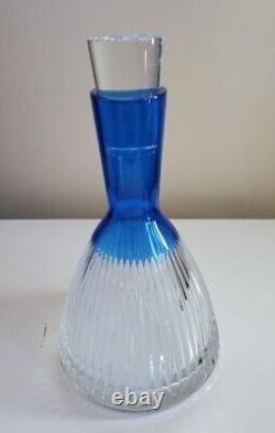 Waterford Cut Lead Crystal Glass Mixology Decanter, Blue Perfect Condition