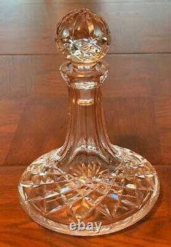 Waterford Gift Edition 8 Tall Cut Crystal Ships Decanter withLabel MINT