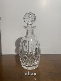 Waterford LISMORE Crystal Spirit Decanter with Multi Cut Stopper 10 5/8'' Tall