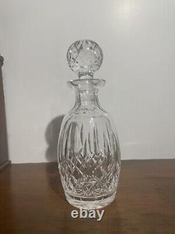 Waterford LISMORE Crystal Spirit Decanter with Multi Cut Stopper 10 5/8'' Tall