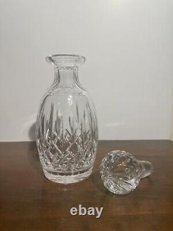 Waterford LISMORE Crystal Spirit Decanter with Multi Cut Stopper 10 5/8'' Tall