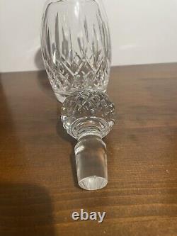 Waterford LISMORE Crystal Spirit Decanter with Multi Cut Stopper 10 5/8'' Tall