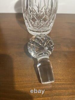 Waterford LISMORE Crystal Spirit Decanter with Multi Cut Stopper 10 5/8'' Tall