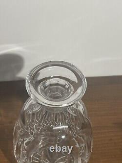 Waterford LISMORE Crystal Spirit Decanter with Multi Cut Stopper 10 5/8'' Tall