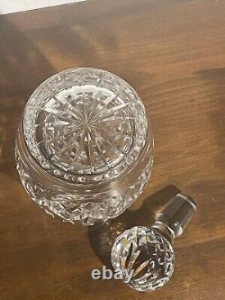 Waterford LISMORE Crystal Spirit Decanter with Multi Cut Stopper 10 5/8'' Tall